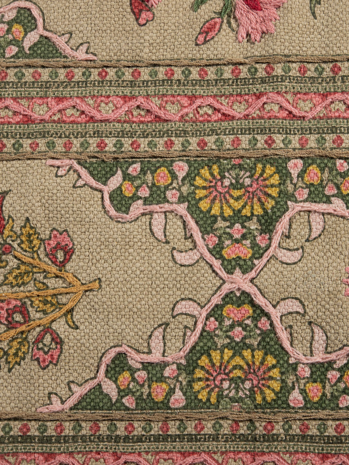 Embroidered Rugs Embroidery Rugs – Manglam Arts